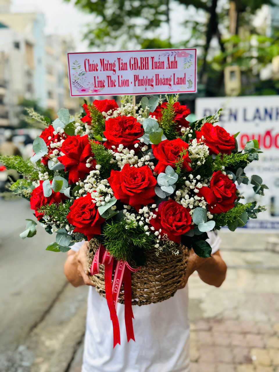 Giỏ Hoa Tươi 017